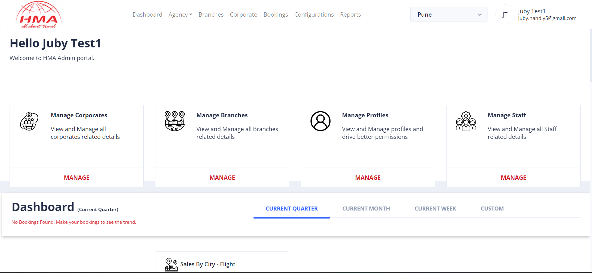 Travel Booking Dashboard